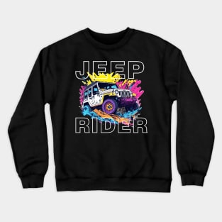 Jeep Rider vintage retro design. Crewneck Sweatshirt